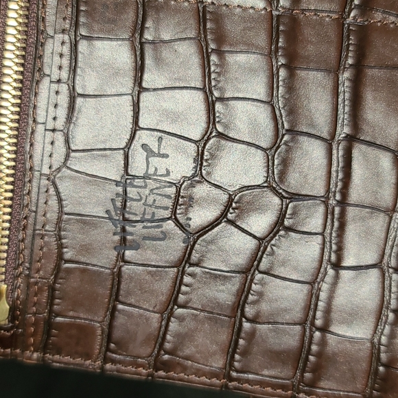 Little Liffner Tulip Croc Embossed Leather Tote - Picture 9 of 12